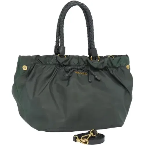 Pre-owned Tote Bags, female, , Size: ONE SIZE Pre-owned Nylon handbags - Prada Vintage - Modalova