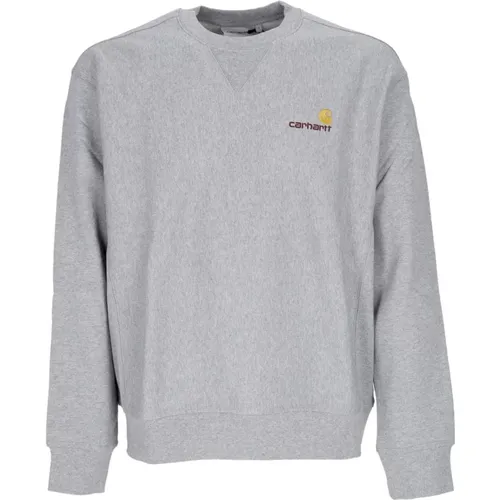 Sweatshirts, male, , Size: L Script Sweat Crew Neck Sweatshirt - Carhartt WIP - Modalova