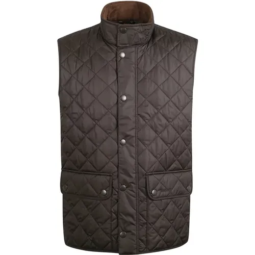 Schwarze Diamant-Steppstrickweste , Herren, Größe: L - Barbour - Modalova