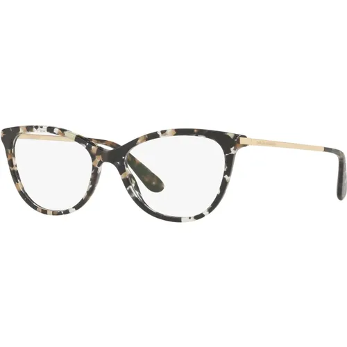 Beige Havana Eyewear Frames , unisex, Sizes: 54 MM - Dolce & Gabbana - Modalova