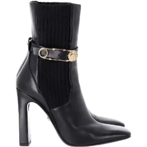 Pre-owned Leder boots , Damen, Größe: 38 1/2 EU - Versace Pre-owned - Modalova