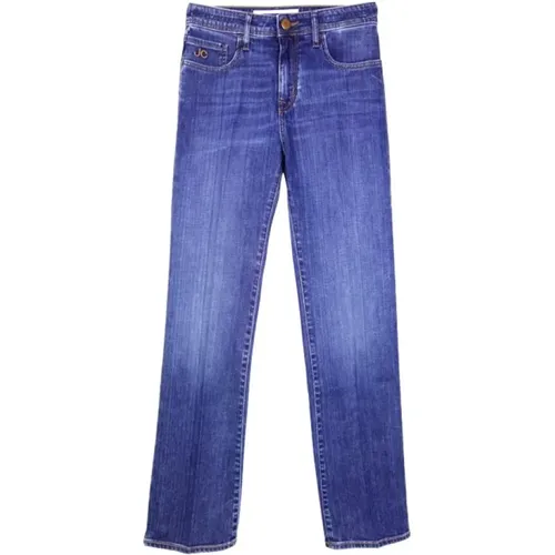 High-waisted Kate straight fit jeans , male, Sizes: W30, W34, W27, W26, W29, W25, W28 - Jacob Cohën - Modalova