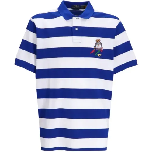 Striped Cotton Polo Shirt , male, Sizes: L - Ralph Lauren - Modalova