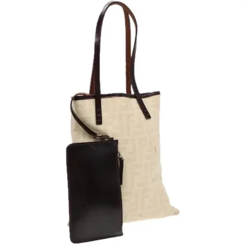 Pre-owned Tote Bags, female, , Size: ONE SIZE Pre-owned Canvas handbags - Fendi Vintage - Modalova