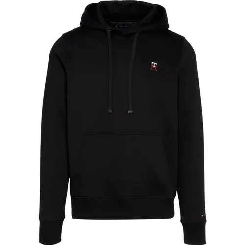 Hoodies, male, , Size: XL Men's Logo Contrast Hoodie - Tommy Hilfiger - Modalova