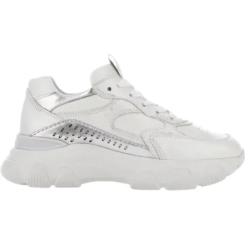 Weiße Hyperaktive Sneakers , Damen, Größe: 37 1/2 EU - Hogan - Modalova