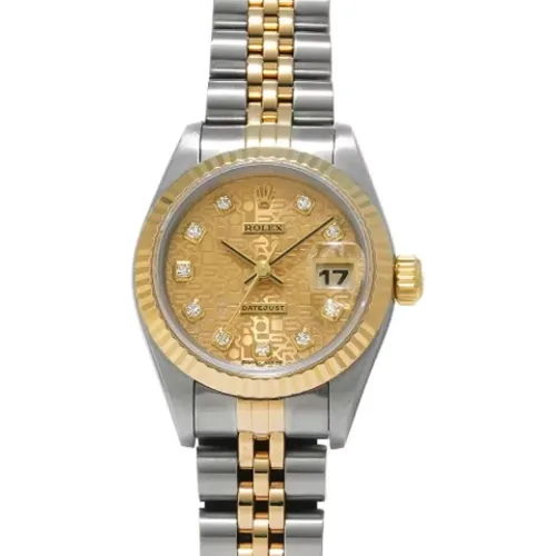 Pre-owned Stainless Steel watches , female, Sizes: ONE SIZE - Rolex Vintage - Modalova