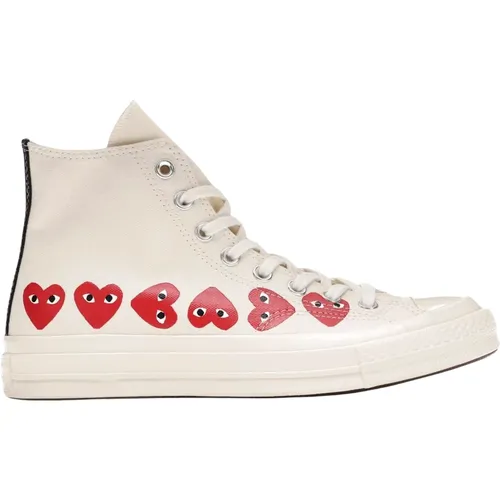 Limited Edition Multi-Heart Hi Top Sneakers , female, Sizes: 8 1/2 UK, 12 UK, 4 1/2 UK, 2 UK, 5 UK, 6 UK, 9 1/2 UK, 3 1/2 UK, 9 UK, 7 UK - Converse - Modalova