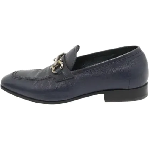 Pre-owned Flats, male, , Size: 8 US Pre-owned Leather flats - Salvatore Ferragamo Pre-owned - Modalova