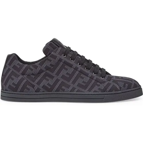 Tech Fabric Low-Top Sneakers , male, Sizes: 7 1/2 UK - Fendi - Modalova