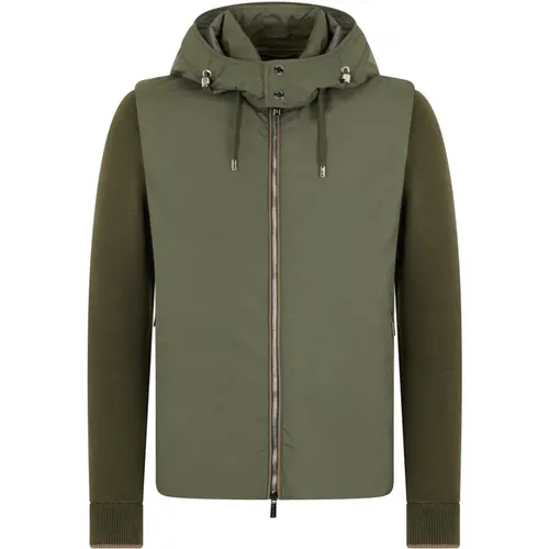 Light Jackets, male, , Size: M Evan Hooded Jacket - Moorer - Modalova