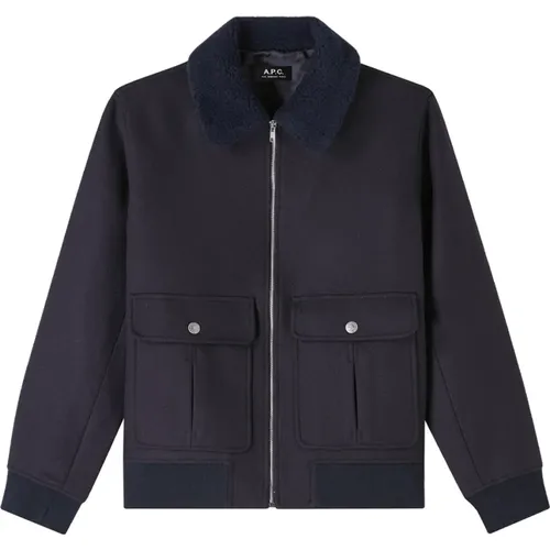 Stilvolle New Ben Blouson Jacke , Herren, Größe: L - A.P.C. - Modalova