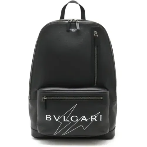 Pre-owned Backpacks, female, , Size: ONE SIZE Pre-owned Leather backpacks - Bvlgari Vintage - Modalova