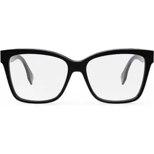 Geometric Eyeglasses Frame Fe50025I , female, Sizes: 55 MM - Fendi - Modalova