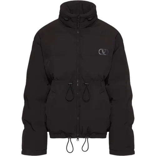 VLogo Puffer Jacket Zip Closure , male, Sizes: L - Valentino Garavani - Modalova