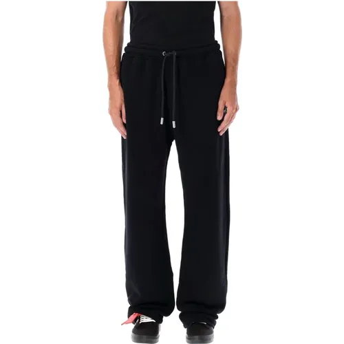 Pixel Diag Schwarze Sweatpants , Herren, Größe: M - Off White - Modalova