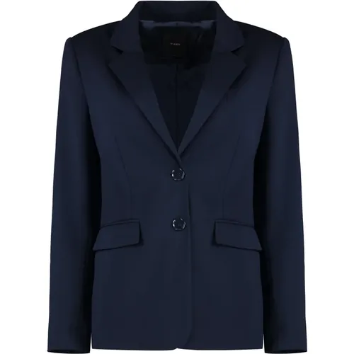 Klassischer Reverskragen-Blazer , Damen, Größe: 2XS - pinko - Modalova