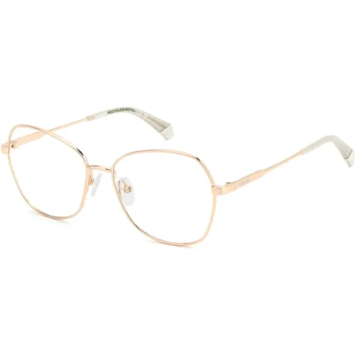 Glasses, female, , Size: 56 MM Rose Gold Eyewear Frames - Polaroid - Modalova