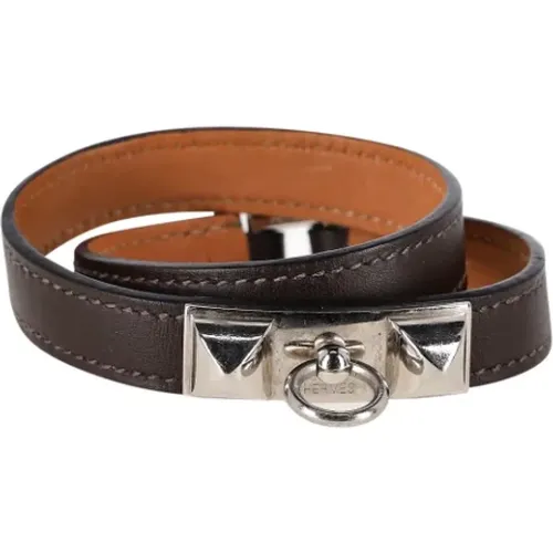 Pre-owned Jewellery, female, , Size: ONE SIZE Pre-owned Leather bracelets - Hermès Vintage - Modalova