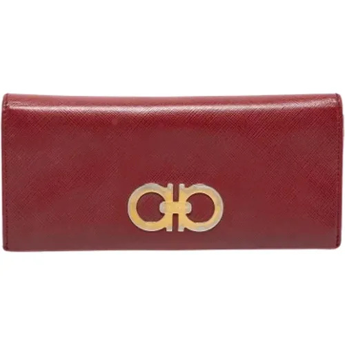 Pre-owned Wallets, female, , Size: ONE SIZE Pre-owned Leather wallets - Salvatore Ferragamo Pre-owned - Modalova