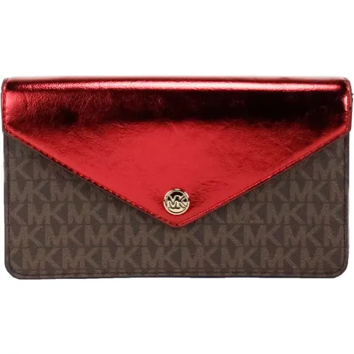 Crimson Small Flap Clutch Crossbody Bag , female, Sizes: ONE SIZE - Michael Kors - Modalova