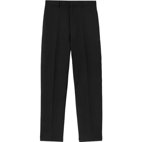 Suit Trousers, male, , Size: 2XL Wool Cropped Trousers - Jil Sander - Modalova