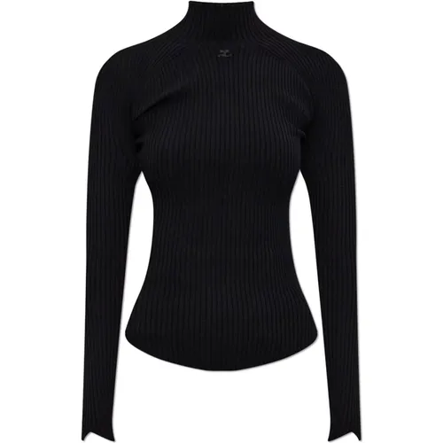 Turtlenecks, female, , Size: M Golf with logo - Courrèges - Modalova
