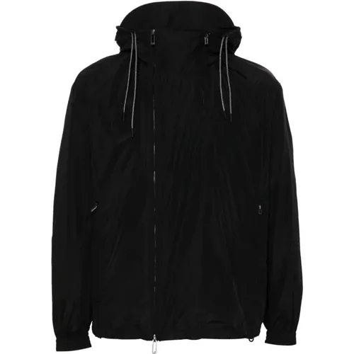 Water-Repellent Hooded Coat , male, Sizes: XL - Emporio Armani - Modalova