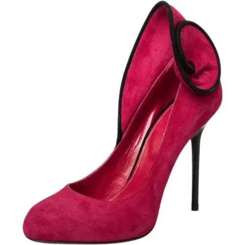 Pre-owned Pumps, female, , Size: 7 US Pre-owned Suede heels - Sergio Rossi Pre-owned - Modalova