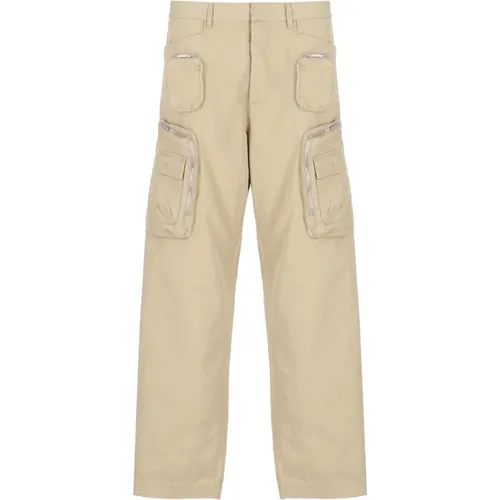 Straight Trousers, male, , Size: S Cargo Trousers - Dsquared2 - Modalova