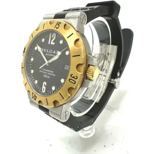 Pre-owned Stainless Steel watches , male, Sizes: ONE SIZE - Bvlgari Vintage - Modalova