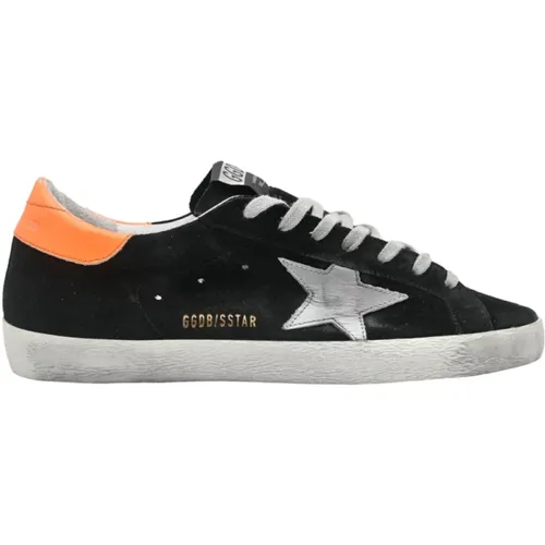 Schwarze Wildleder Superstar Sneakers , Herren, Größe: 43 EU - Golden Goose - Modalova