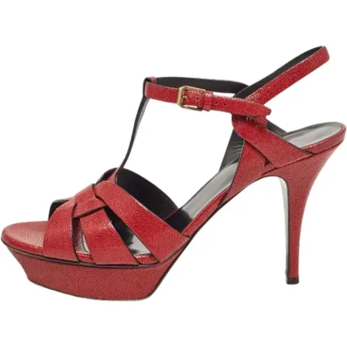 Pre-owned Leather sandals , female, Sizes: 8 UK - Yves Saint Laurent Vintage - Modalova
