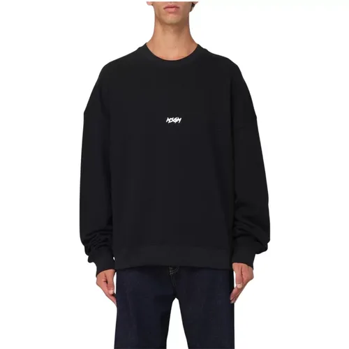 Sweatshirts, male, , Size: M Crew Neck Sweatshirt - Msgm - Modalova