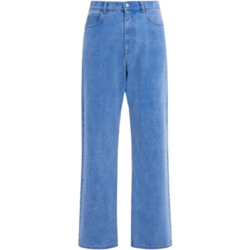 Organische Denim Wide Leg Jeans , Herren, Größe: W32 - Ami Paris - Modalova