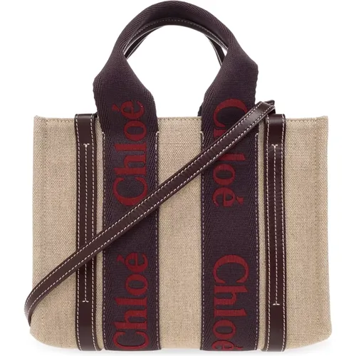 Kleine Woody Shopper Tasche Chloé - Chloé - Modalova