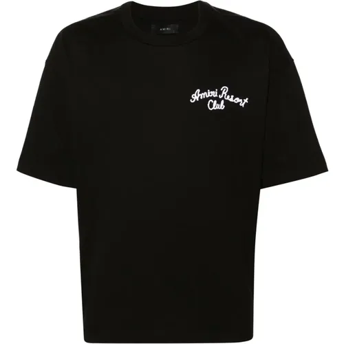 Embroidered Logo T-shirts and Polos , male, Sizes: M, S - Amiri - Modalova