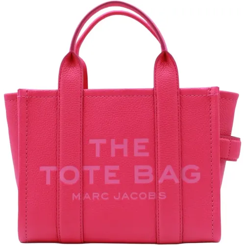 Rosa Leder Mini Tote Tasche , Damen, Größe: ONE Size - Marc Jacobs - Modalova