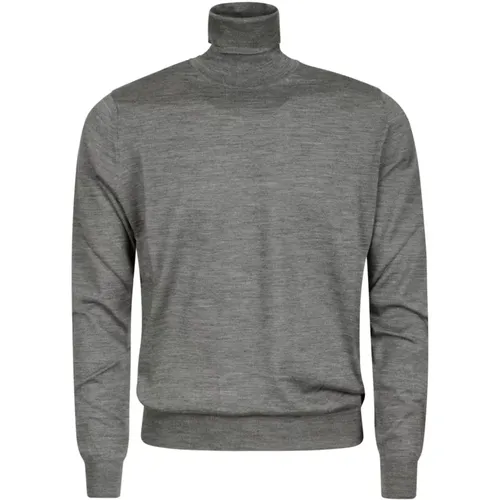 Merino Wool Turtleneck Sweater , male, Sizes: 4XL, 3XL, L, M, S - Hindustrie - Modalova