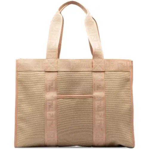 Pre-owned Tote Bags, female, , Size: ONE SIZE Pre-owned Canvas fendi-bags - Fendi Vintage - Modalova