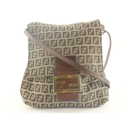 Pre-owned Cross Body Bags, female, , Size: ONE SIZE Pre-owned Canvas fendi-bags - Fendi Vintage - Modalova