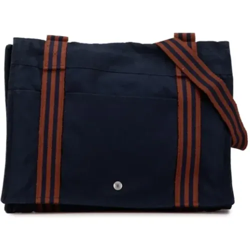 Pre-owned Cross Body Bags, female, , Size: ONE SIZE Pre-owned Canvas shoulder-bags - Hermès Vintage - Modalova