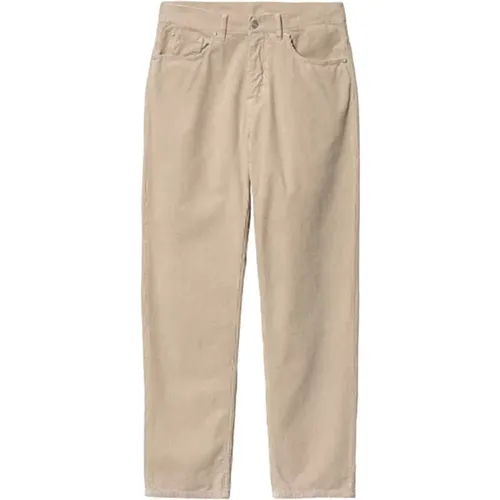 Straight Trousers, male, , Size: W34 Coventry Corduroy Relaxed Tapered Pant - Carhartt WIP - Modalova