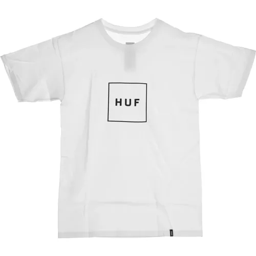 T-Shirts, male, , Size: S Logo Mens T-Shirt - HUF - Modalova