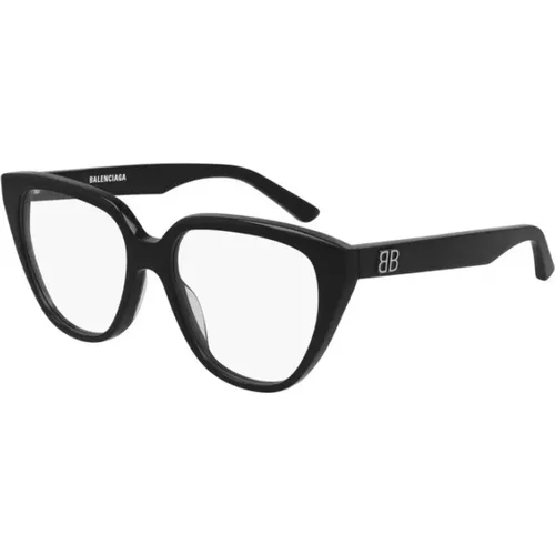Stilvolle Schwarze Brille für moderne Frau , Damen, Größe: 53 MM - Balenciaga - Modalova