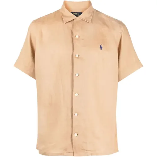 Short sleeve sport shirt , male, Sizes: S, L, XL - Ralph Lauren - Modalova