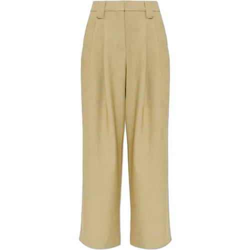 Wide Trousers, female, , Size: M Wide-leg Trousers - Ganni - Modalova
