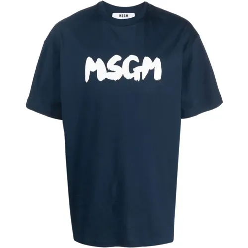 Logo T-Shirt , male, Sizes: M, XL, L - Msgm - Modalova