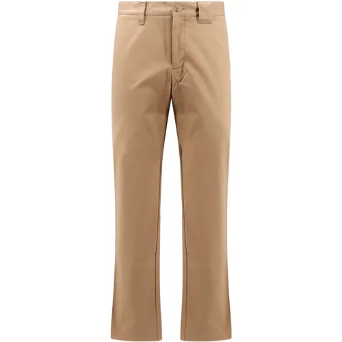CottonStraight Trousers , male, Sizes: M, L - Burberry - Modalova