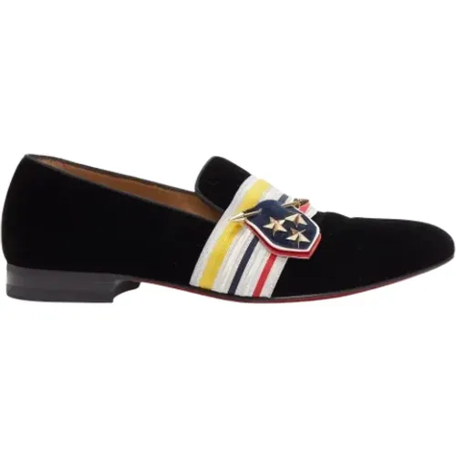 Pre-owned Leather flats , female, Sizes: 10 UK - Christian Louboutin Pre-owned - Modalova